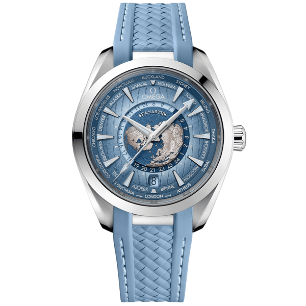 Seamaster Aqua Terra 150m Co‑Axial Master Chronometer Gmt Worldtimer 43 mm 220.12.43.22.03.002