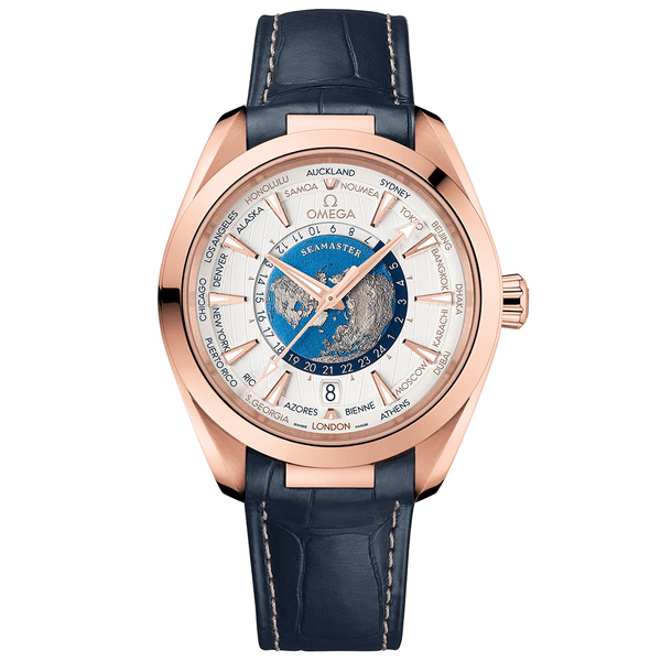 Seamaster Aqua Terra 150m Co‑Axial Master Chronometer GMT Worldtimer 43 mm 220.53.43.22.02.001