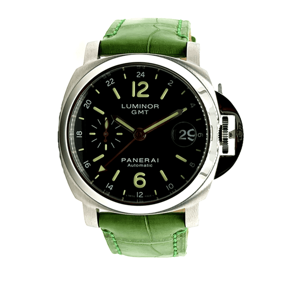 Panerai Luminor GMT グリーン腕時計 PANERAI LUMINOR GMT 40MM PAM00244- CERTIFIED PRE- OWNED – CJ