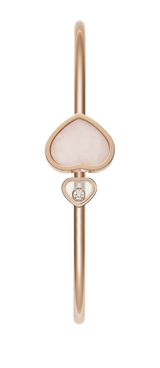 Happy Heart Bangle Pink Opal