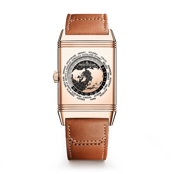 Pink Gold Reverso Tribute Geographic Men’s Watch Q714256J