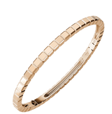 Ice Cube Rose Gold Bangle Bracelet