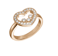 Happy Diamonds Icons Heart Rose Gold Diamond Ring
