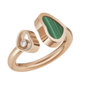 Happy Hearts Ring Malachite