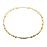 Ice Cube Yellow Gold Small Bangle Bracelet