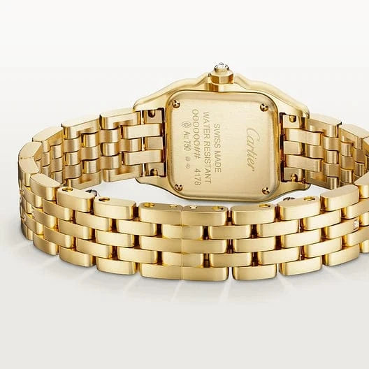 Panthère de Cartier watch, Small model, quartz movement, yellow gold, diamonds CRWJPN0059