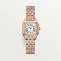Panthère de Cartier watch, Small model, quartz movement, rose gold, diamonds RWJPN0061