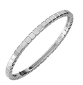 Ice Cube White Gold Bangle Bracelet