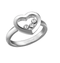 Happy Diamonds Icons Heart White Gold Ring