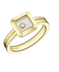 Happy Diamonds Icons Square Yellow Gold Ring