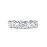 Rivière Platinum 4.12ctw Diamond Eternity Band Ring