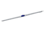 1920's Oval Sapphire and Diamond Bracelet