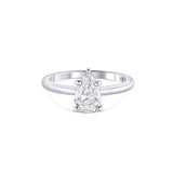 Platinum 1.01 ct. Pear-Shaped Diamond Solitaire Ring, GIA-Certified