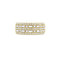 18k Yellow Gold 1.01ctw Diamond Baguette Round Band Ring