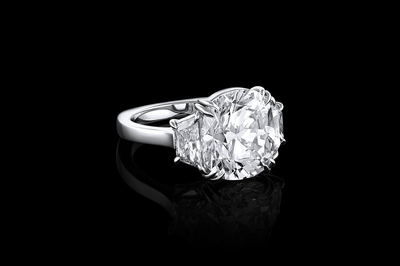 Rivière 6.09ct Cushion Brilliant Diamond Ring, GIA Certified