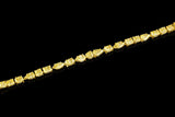 Rivière 18kt Yellow Gold Fancy Intense Yellow Diamond Multi-Shaped Bracelet, GIA Certified