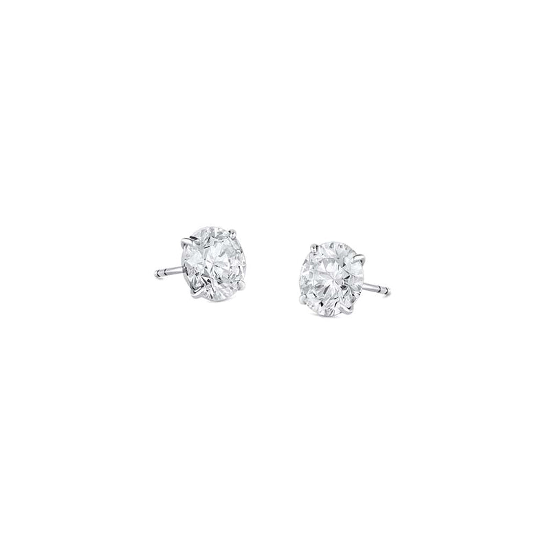 Rivière Platinum 10.01ctw Diamond Post Earrings