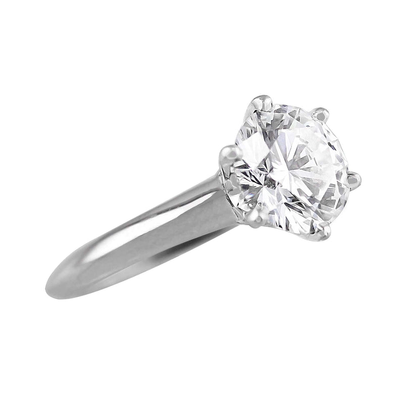 1.67ct Tiffany Setting Estate Platinum Diamond Ring