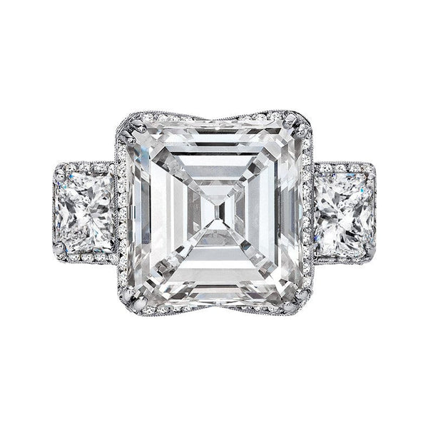 11.47ct Asscher Cut Diamond Ring set in Platinum