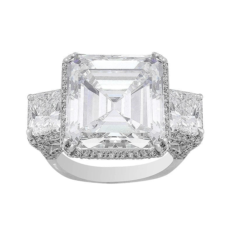 11.47ct Asscher Cut Diamond Ring set in Platinum