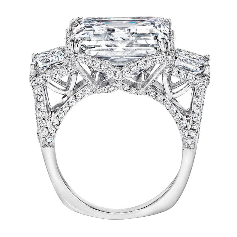 Platinum 11.47ct Asscher Cut Diamond Ring – CJ Charles Jewelers