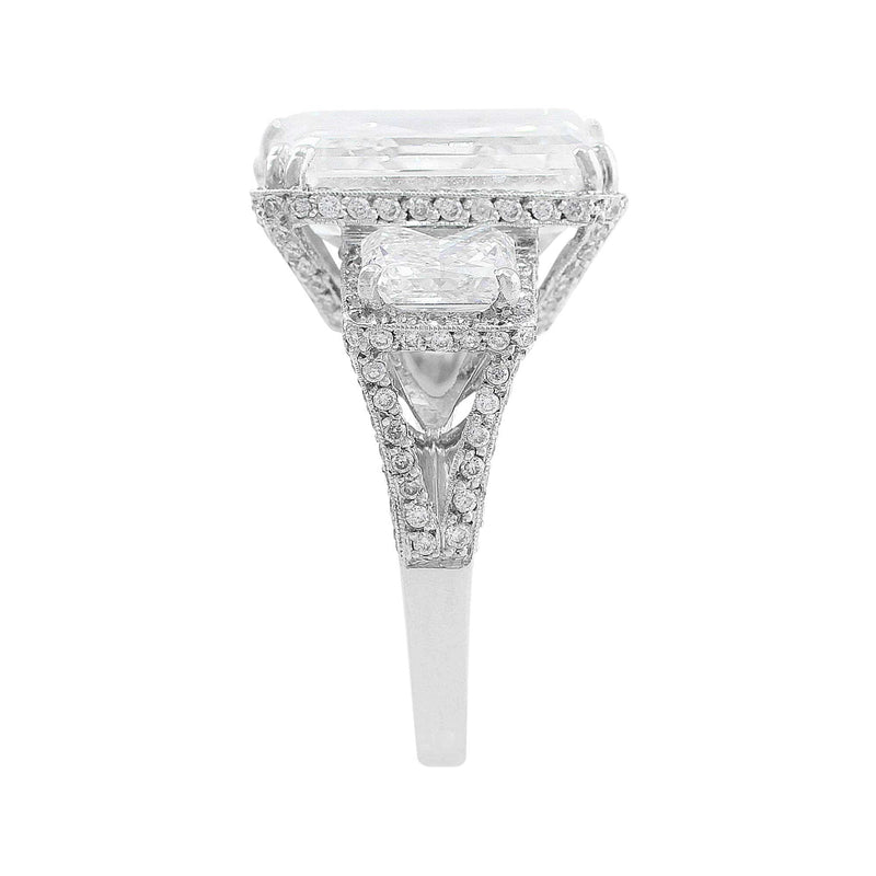 11.47ct Asscher Cut Diamond Ring set in Platinum