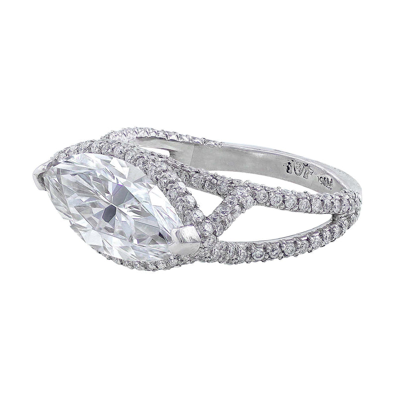 3ct Horizontal Marquise Diamond Ring