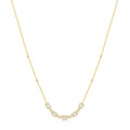 18k Yellow Gold 0.69ctw Diamond Rectangular Chain Necklace