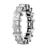 Estate Princess Cut Eternity Band