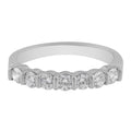 Platinum Round Brilliant Cut Diamond Band