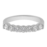 Platinum Round Brilliant Cut Diamond Band