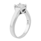 Estate 14k White Gold Princess Cut Diamond Engagement Ring