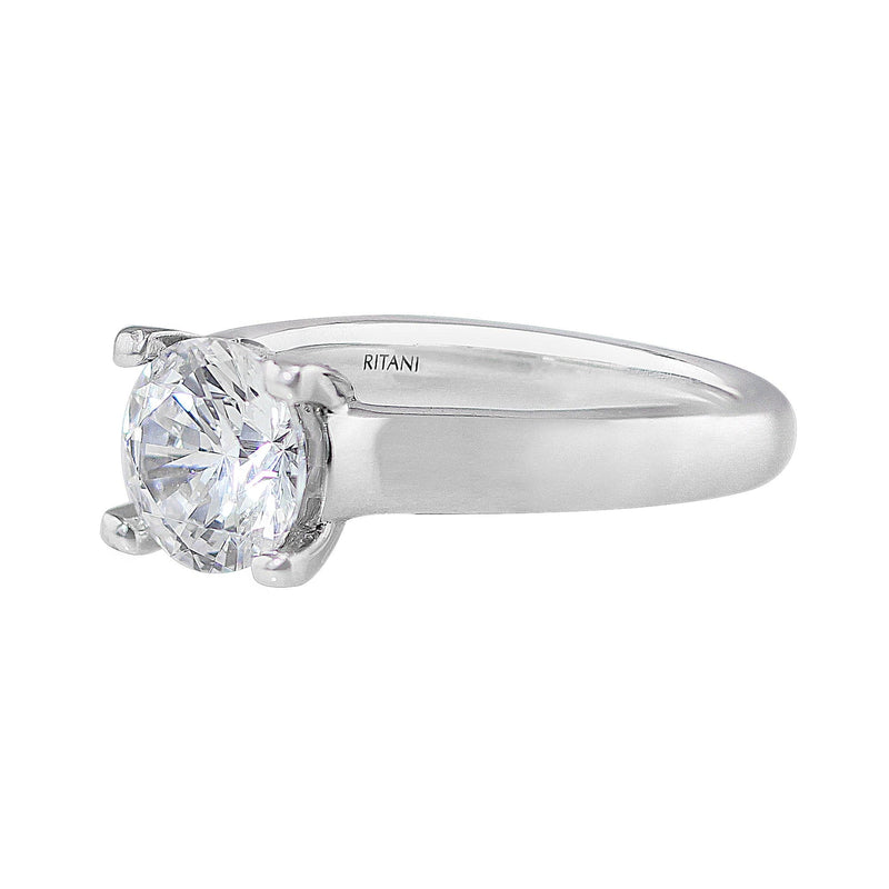 Ritani Single Stone Modern Diamond Ring