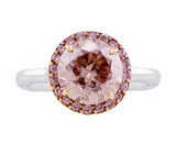 Pinkish Brown Diamond Ring, Riviera collection