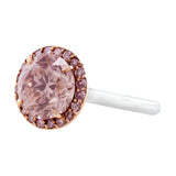 Pinkish Brown Diamond Ring, Riviera collection