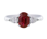 Estate 1.5ct Ruby Diamond Ring