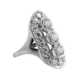 Estate Art Deco Diamond Panel Ring