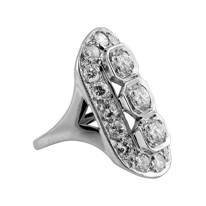 Art deco panel ring discount