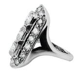 Estate Art Deco Diamond Panel Ring