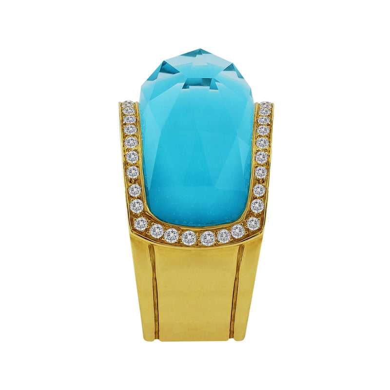 Estate Stephen Webster Turquoise Diamond Band