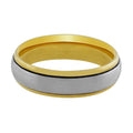 18kt Yellow Gold & Platinum Men's Band