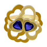 Carrera Y Carrera 18kt Yellow Gold Flower Iolite Ring