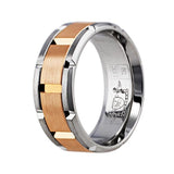 18k Rose & White Gold Link Band