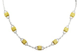 Elegant Yellow Diamond Necklace