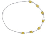 Elegant Yellow Diamond Necklace