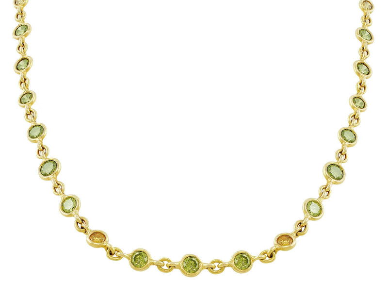 Fancy Color Diamond Necklace