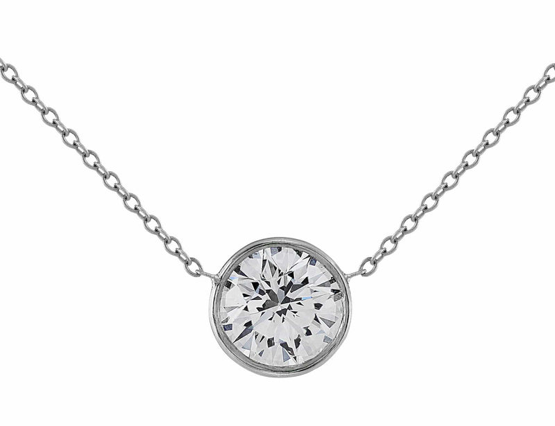 1.5ct Diamond Solitaire Necklace, Riviera collection