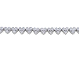 Roberto Coin Heart-Shaped Cluster Diamond Necklace