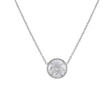 18kt White Gold Riviera Solitaire Diamond Necklace