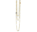 Rivière 18K Gold 40.19ctw Multicolored Diamond Necklace